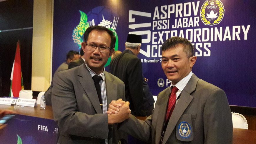 Tommy Apriantono terpilih sebagai Ketua Umum Asprov PSSI Jawa Barat