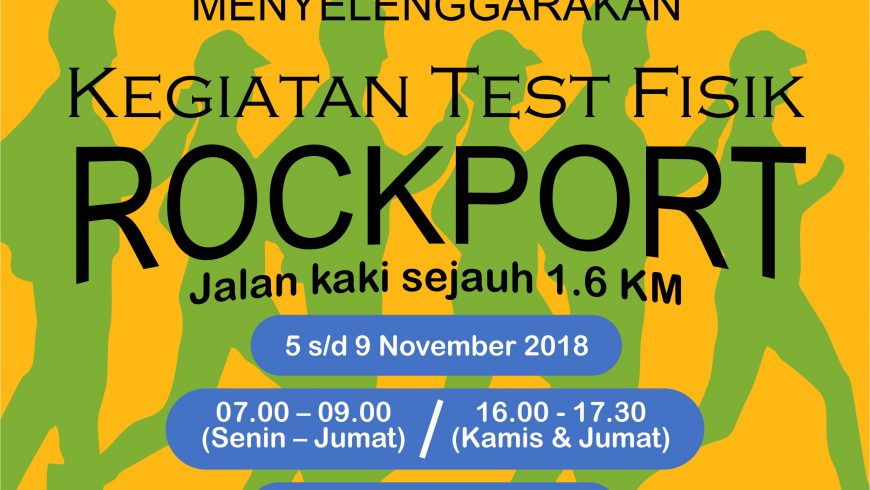 Kegiatan Test Rockport – 5-9 November 2018