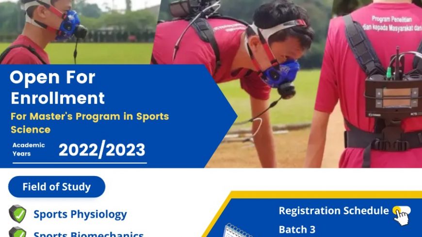 Open For Enrollment For Master’s Program in Sports Science