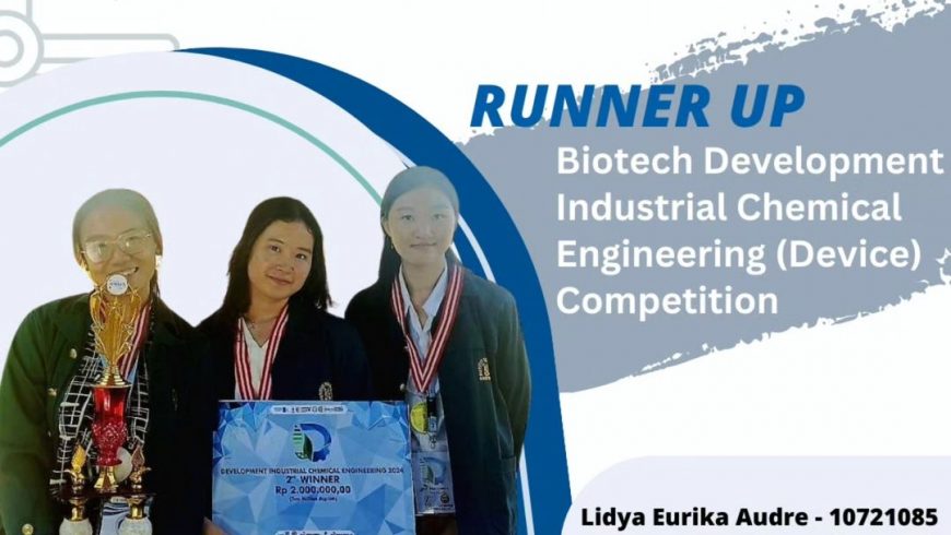 Mahasiswa Farmasi ITB Berhasil Menjadi Runner Up dalam Biotech Development Industrial Chemical Engineering (Device) Competition